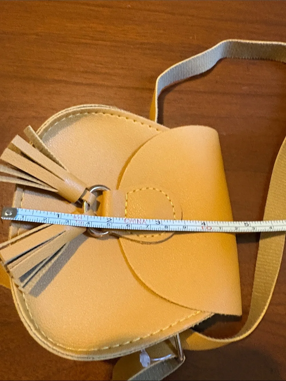 Target Yellow Kids Tassel Crossbody Saddle Bag